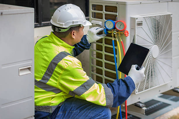 Professional Hvac technician working in West Yarmouth, MA